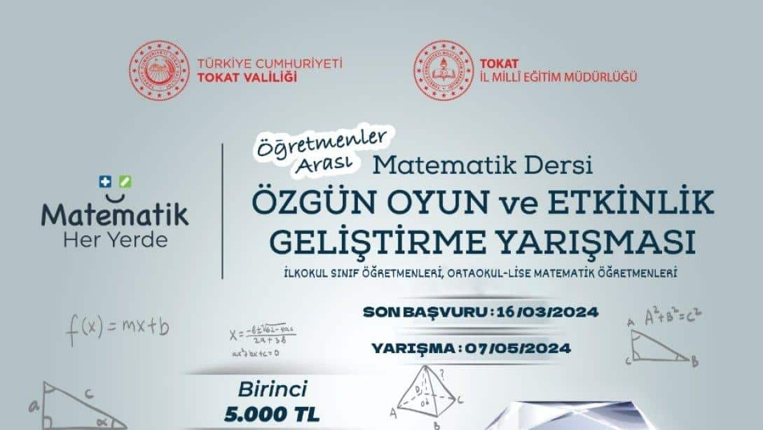 MATEMATİK DERSİ ÖZGÜN OYUN VE ETKİNLİK GELİŞTİRME YARIŞMASI